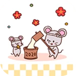 Logo of Cute NewYear's Rat Theme android Application 