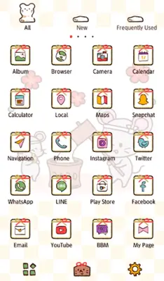 Cute NewYear's Rat Theme android App screenshot 2